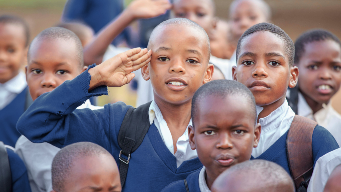School children learning