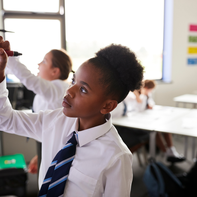 Student using portal